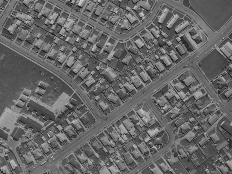 Farrington avenue from the air, 1970-1974