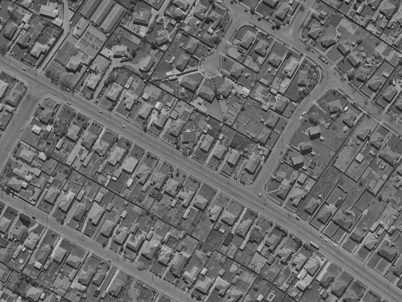 156 Harewood Road from the air, 1970-1974