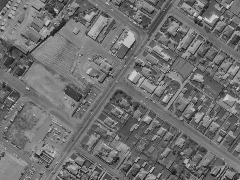 2B Grassmere Street from the air, 1970-1974