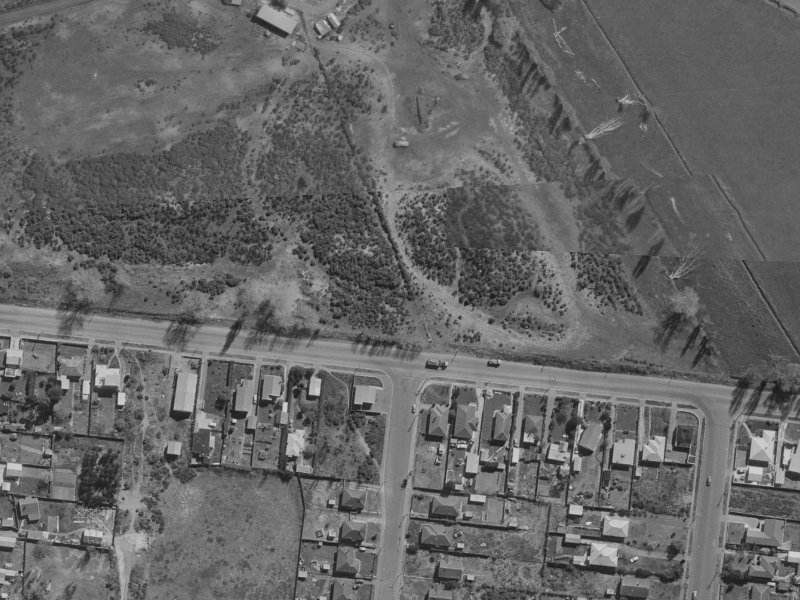30 Travis Road from the air, 1970-1974