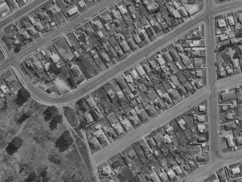 59 Effingham Street from the air, 1970-1974
