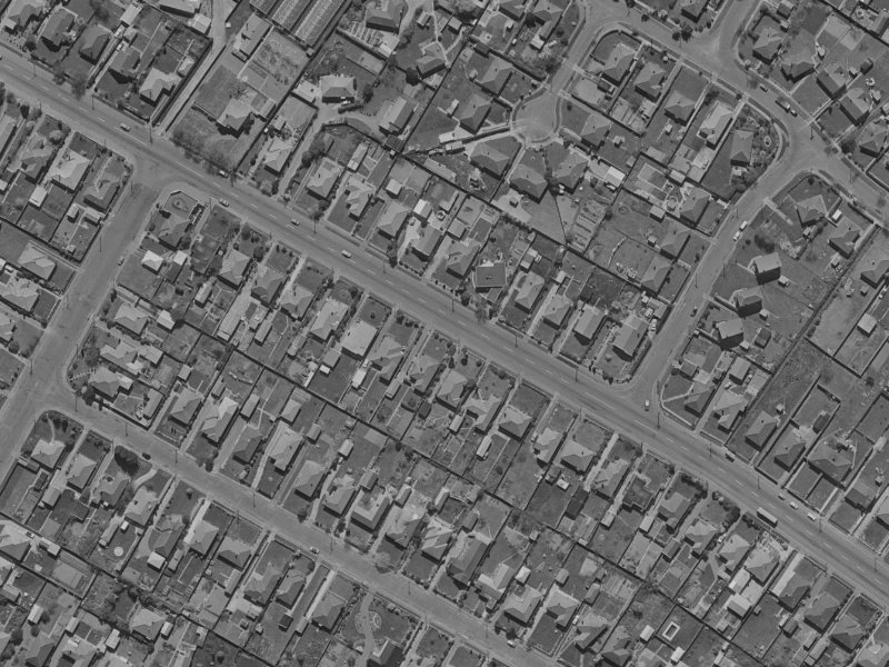 147 Harewood Road from the air, 1970-1974