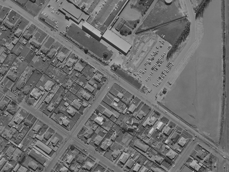 87 Langdons Road from the air, 1970-1974