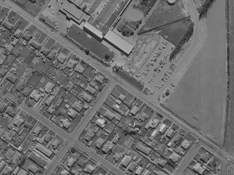 58 Langdons Road from the air, 1970-1974