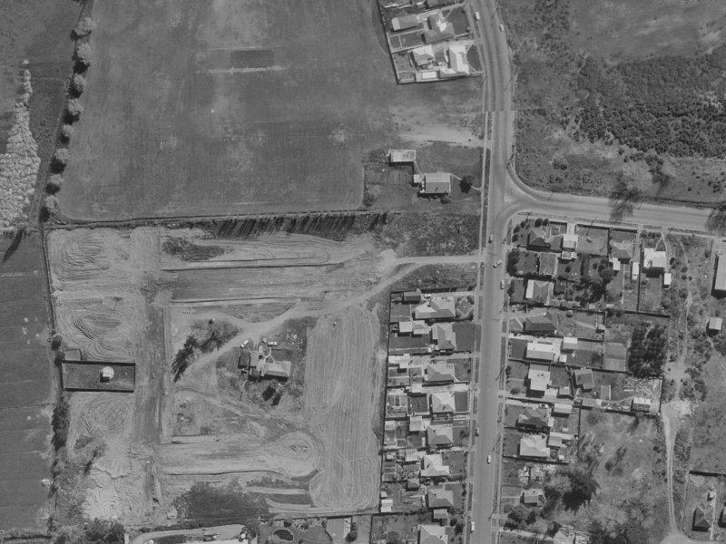 71 Lakewood Drive from the air, 1970-1974