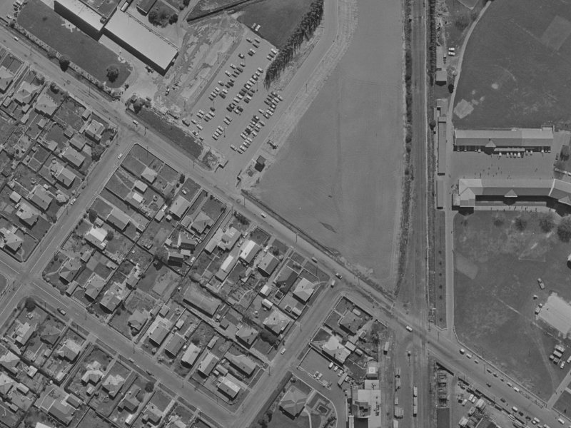Langdons Road from the air, 1970-1974