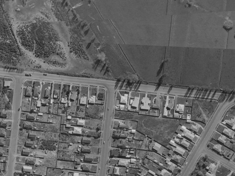 Travis Road from the air, 1970-1974