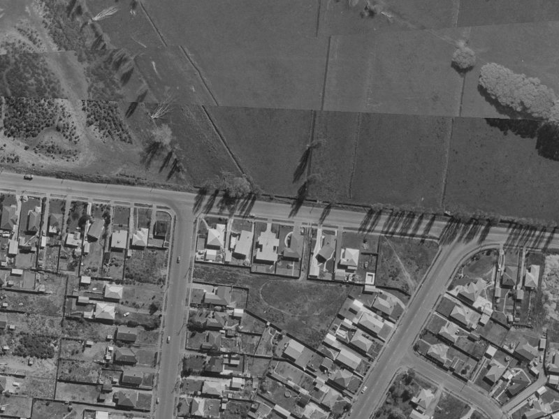 56 Travis Road from the air, 1970-1974