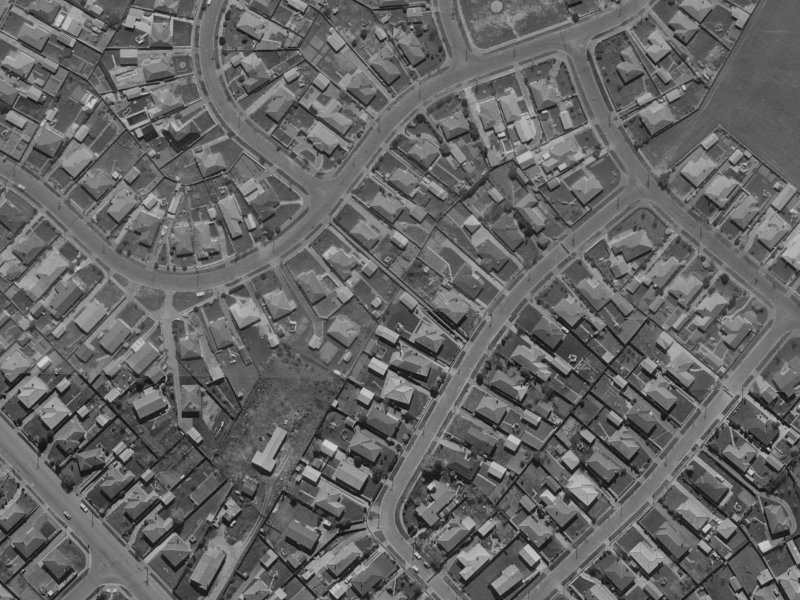 59 Liverton Crescent from the air, 1970-1974