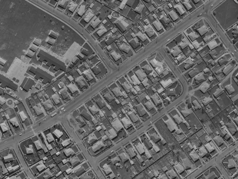 68 Farrington Avenue from the air, 1970-1974