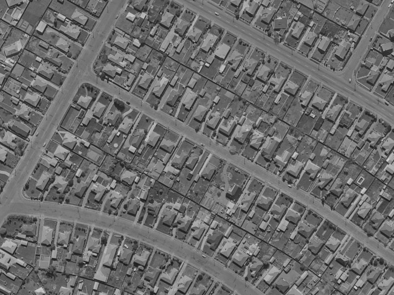 16 Moreland Avenue from the air, 1970-1974