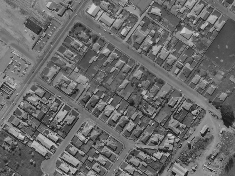 16 Grassmere Street from the air, 1970-1974