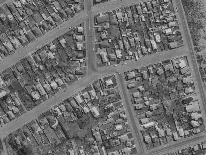 34 Cygnet Street from the air, 1970-1974