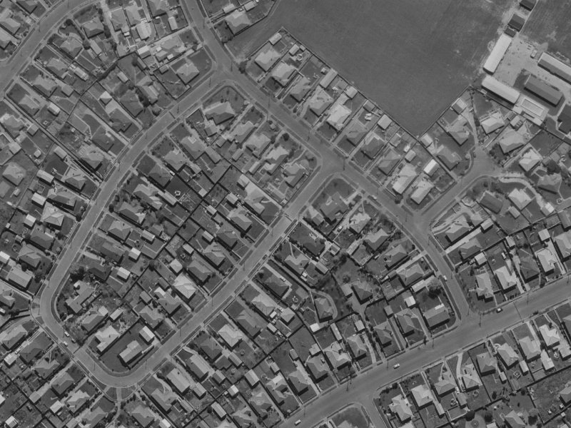 6 Liverton Crescent from the air, 1970-1974