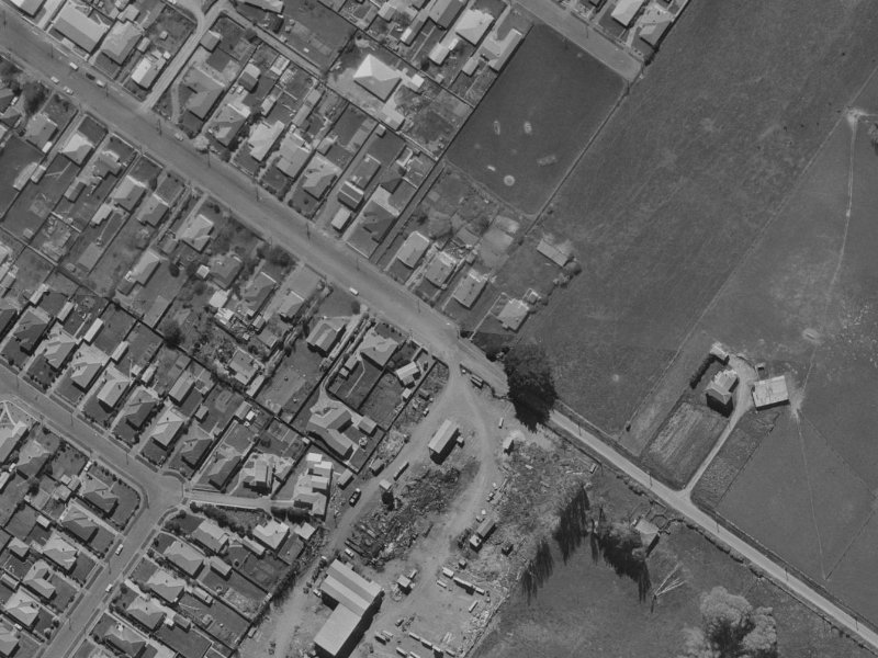 29A Grassmere Street from the air, 1970-1974