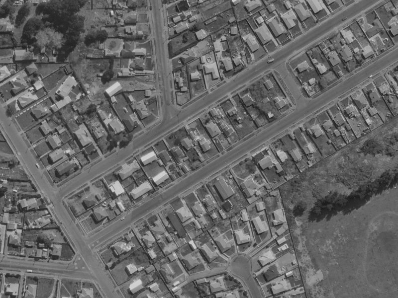 144 Tedder Avenue from the air, 1970-1974