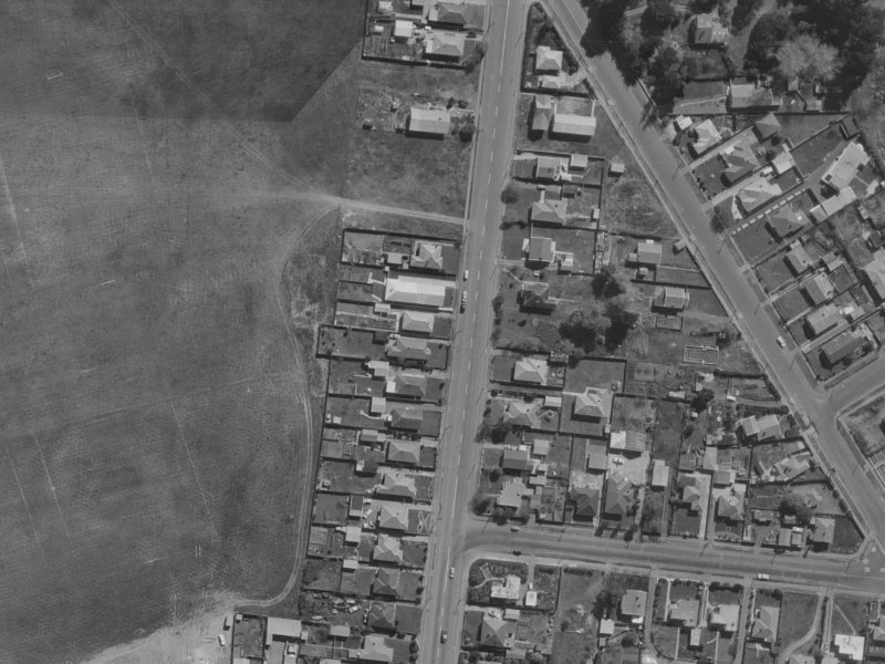 235 Bower Avenue from the air, 1970-1974