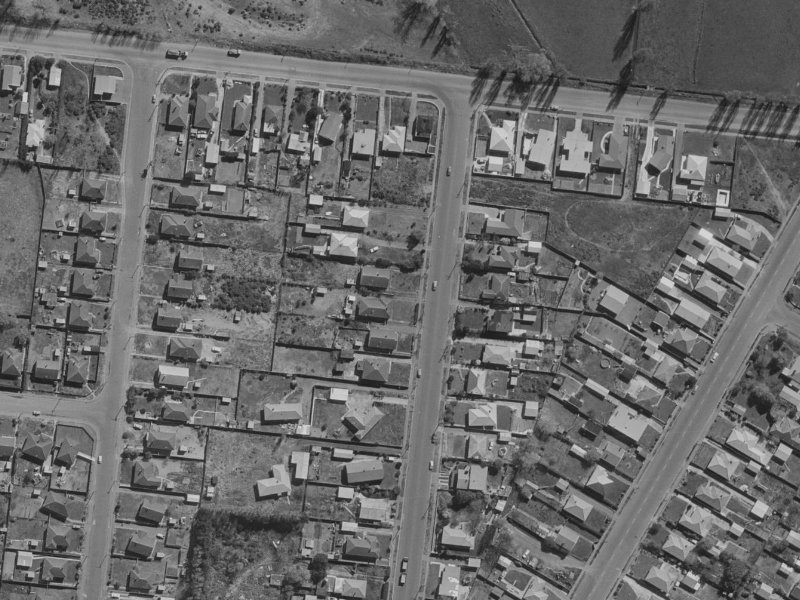 43 Parnwell Street from the air, 1970-1974