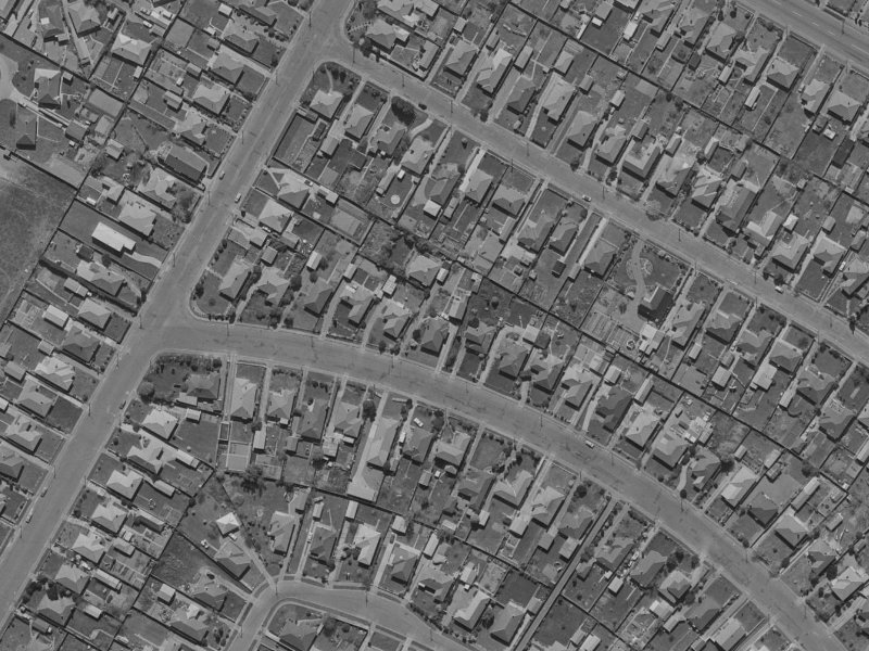 13 Richards Avenue from the air, 1970-1974
