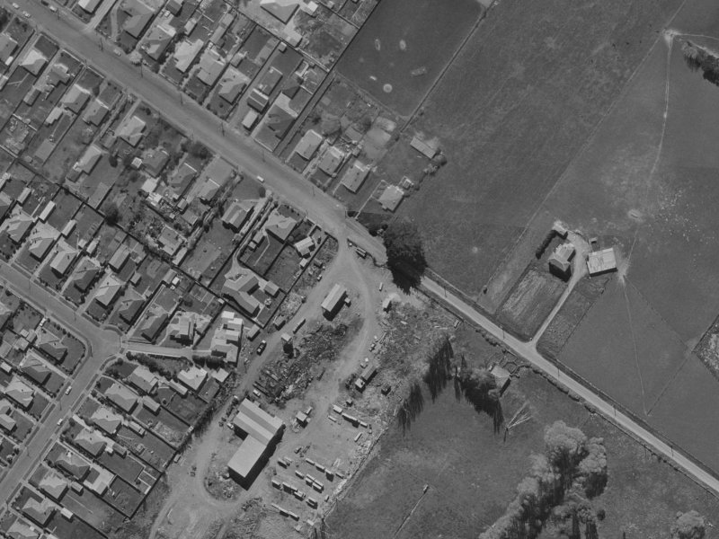 Grassmere Street from the air, 1970-1974