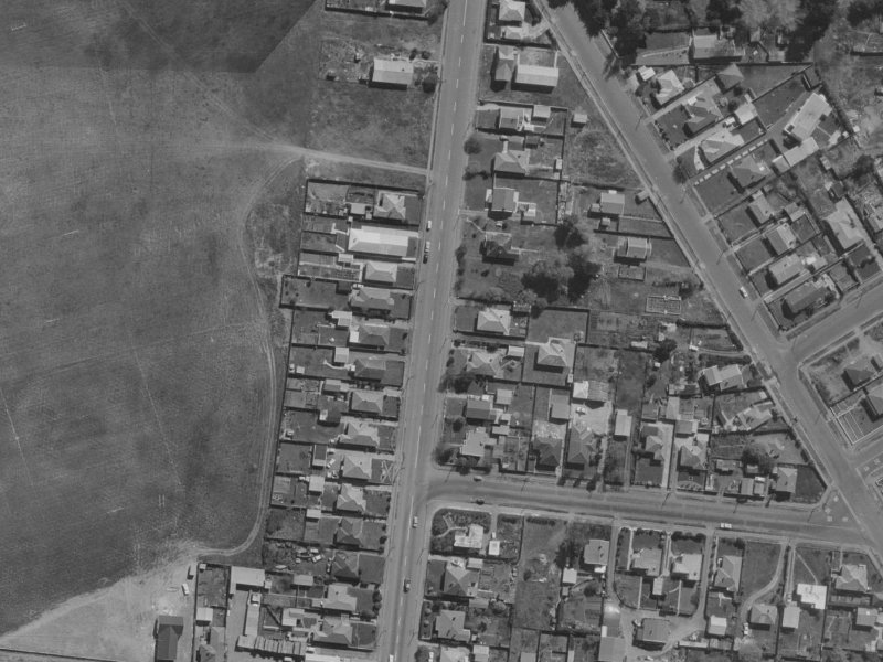 231A Bower Avenue from the air, 1970-1974