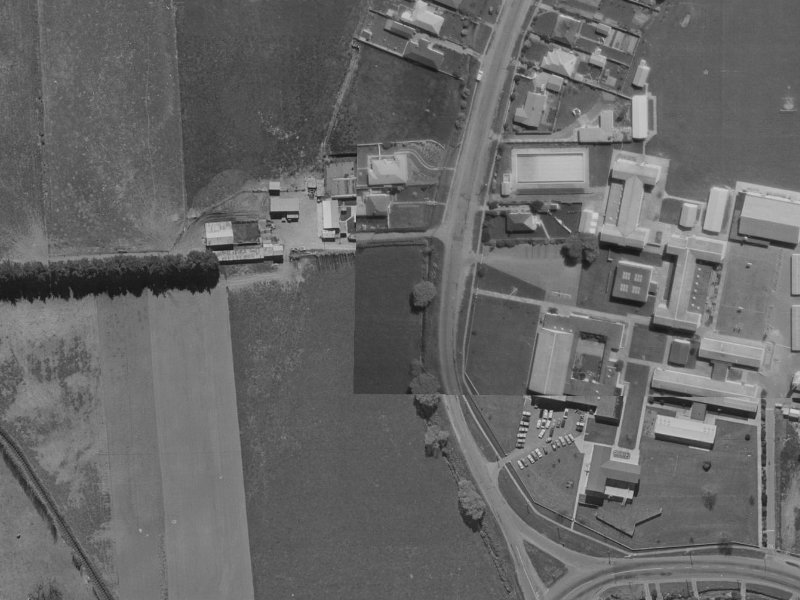 1E E Ellington Drive from the air, 1970-1974