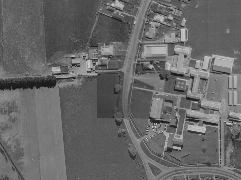 407-409 Hills Road from the air, 1970-1974
