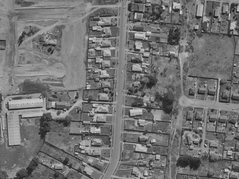 102 Burwood Road from the air, 1970-1974