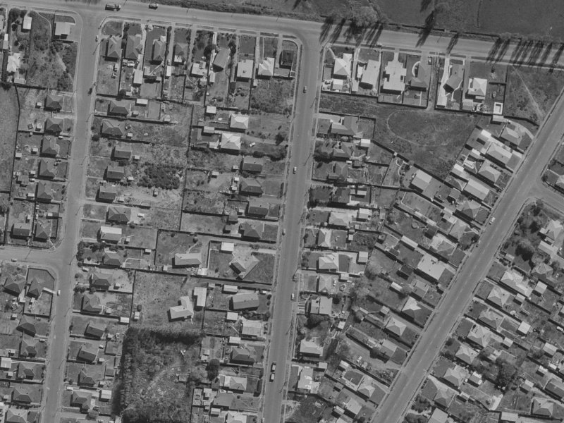 41A Parnwell Street from the air, 1970-1974