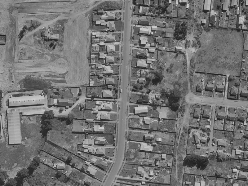 103A Burwood Road from the air, 1970-1974