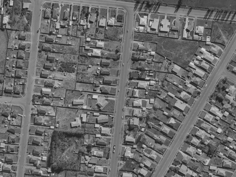 39A Parnwell Street from the air, 1970-1974
