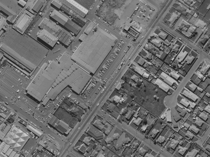 58 Main North Road from the air, 1970-1974