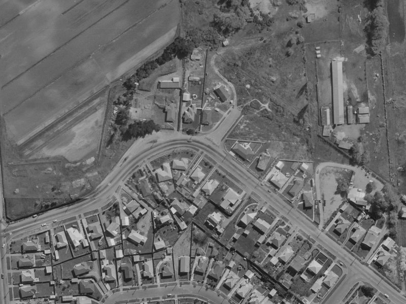 305 Lake Terrace Road from the air, 1970-1974