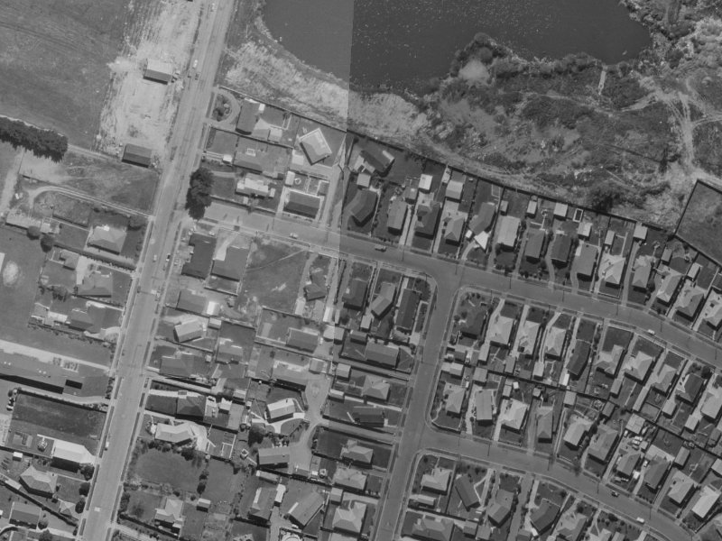 97 Teesdale Street from the air, 1970-1974