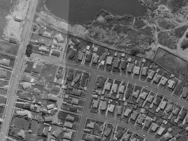 92 Teesdale Street from the air, 1970-1974