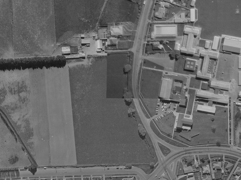 407-419 Hills Road from the air, 1970-1974
