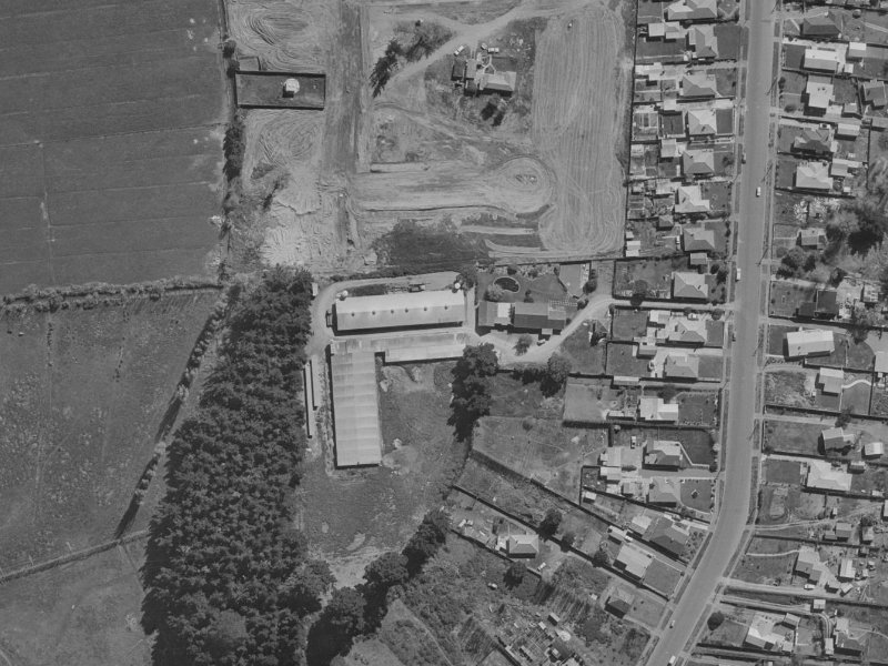 44 Stillwater Avenue from the air, 1970-1974