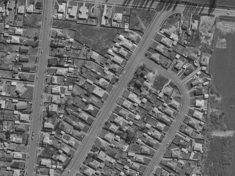105 Bassett Street from the air, 1970-1974