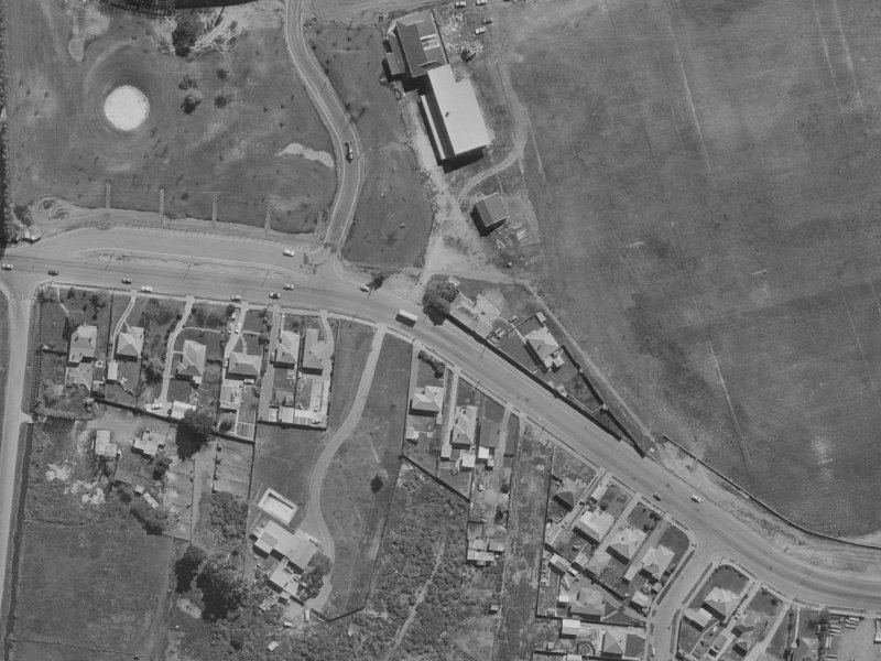 186 Travis Road from the air, 1970-1974