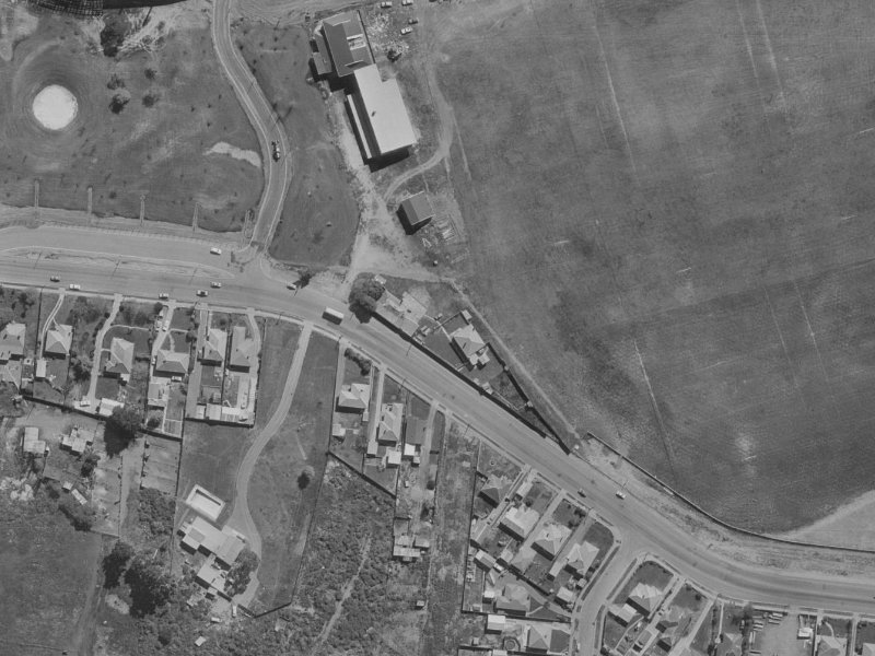 186 Travis Road from the air, 1970-1974