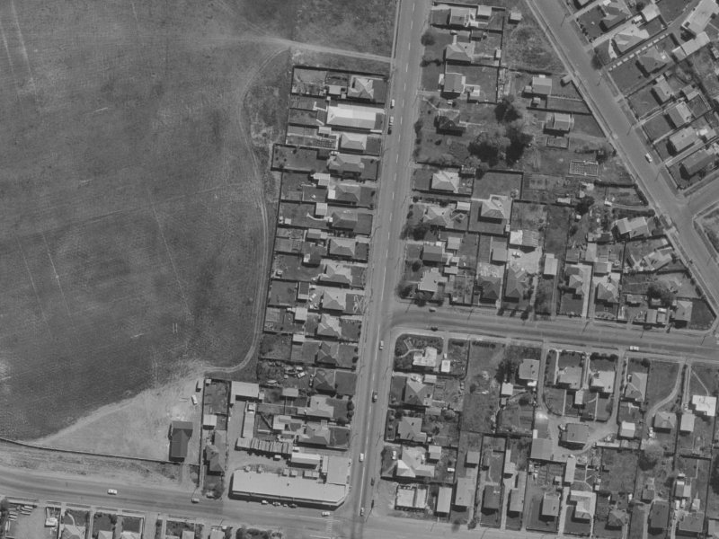 225 Bower Avenue from the air, 1970-1974