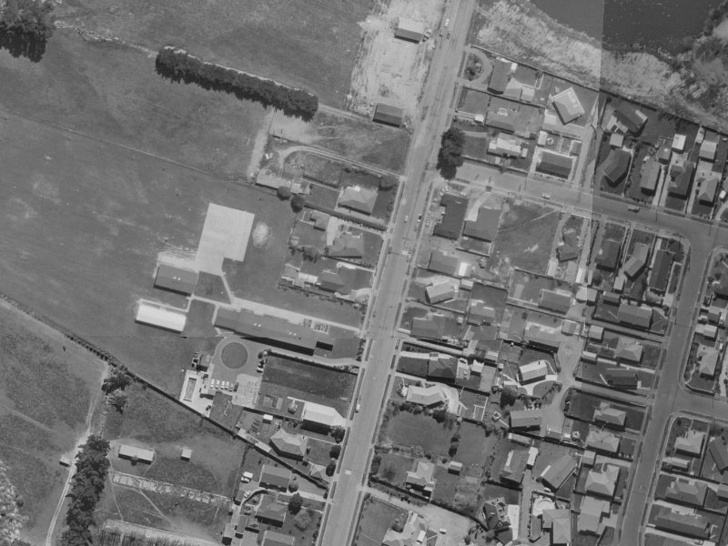 121 Roydvale Avenue from the air, 1970-1974