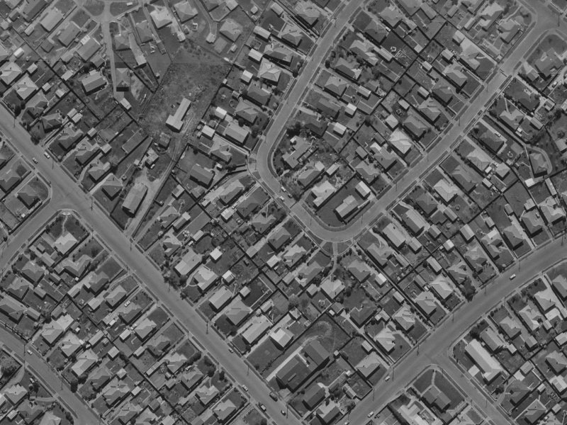 37 Liverton Crescent from the air, 1970-1974