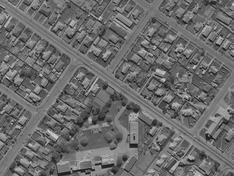 97 Harewood Road from the air, 1970-1974