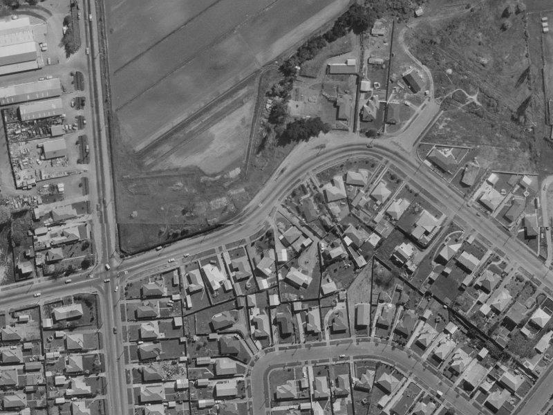 311 Lake Terrace Road from the air, 1970-1974