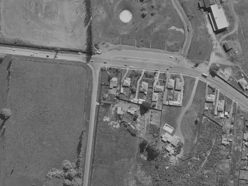 160 Travis Road from the air, 1970-1974