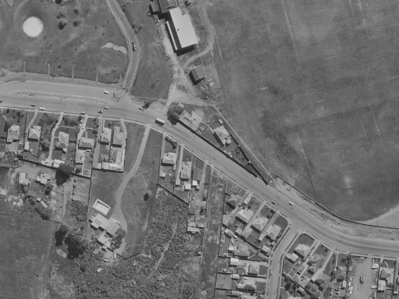 188 Travis Road from the air, 1970-1974