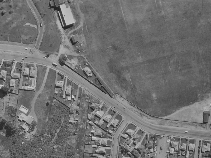 212 Travis Road from the air, 1970-1974