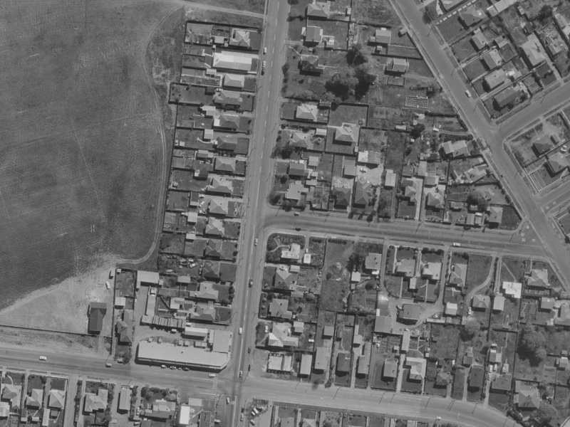 224 Bower Avenue from the air, 1970-1974
