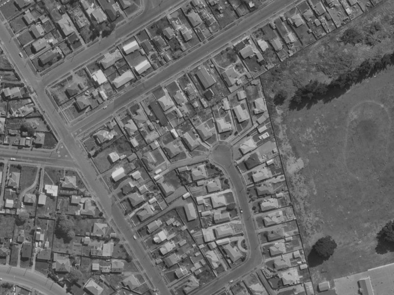 39 Leverett Place from the air, 1970-1974